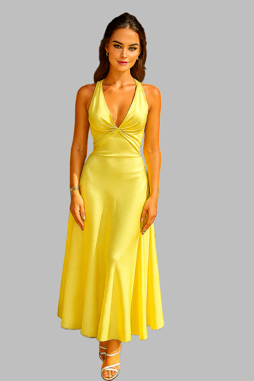 Aurielle | Satin Maxi Slip Dress