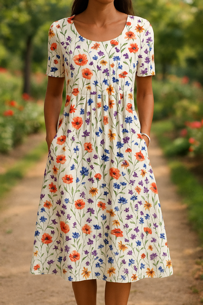 Lunaria | Lightweight Flow Midi Dress