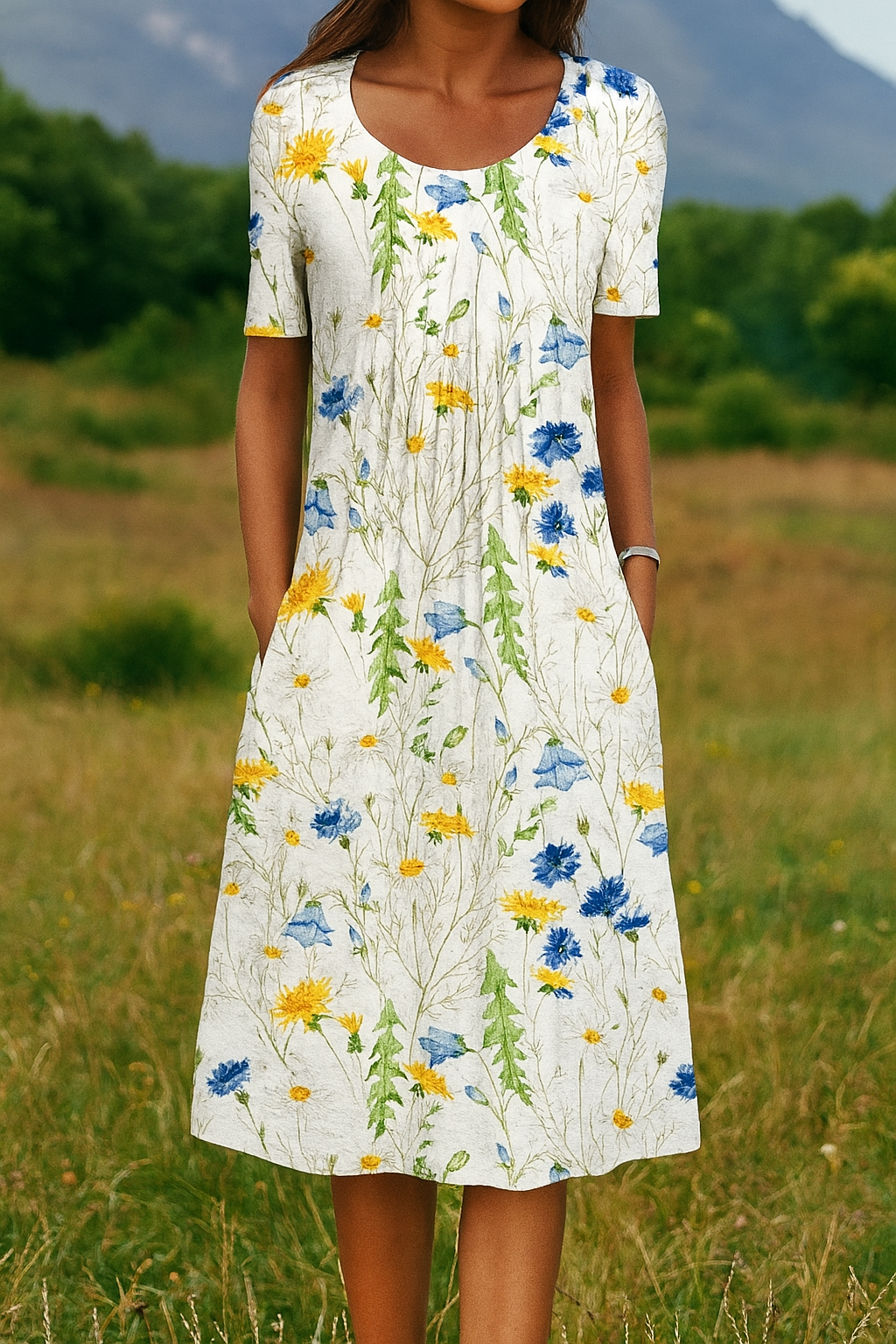 Lunaria | Lightweight Flow Midi Dress