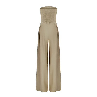Celeste | Strapless Midnight Wide-Leg Jumpsuit