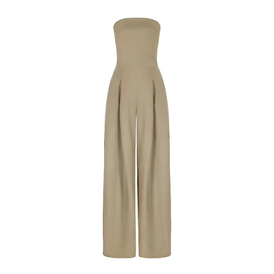Celeste | Strapless Midnight Wide-Leg Jumpsuit