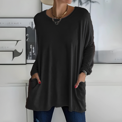 Morgan | Relaxed Long Sleeve Tunic Top
