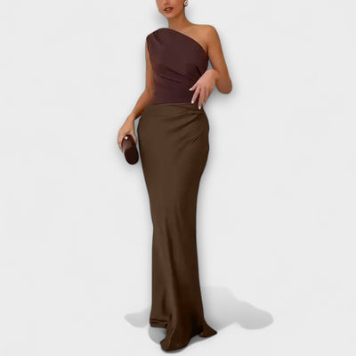 Levana | One-Shoulder Pleated Dress