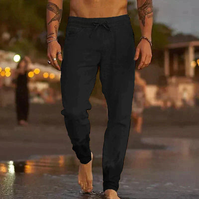 Jaxon | Coastal Relaxed Linen Joggers