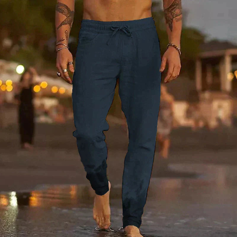 Jaxon | Coastal Relaxed Linen Joggers