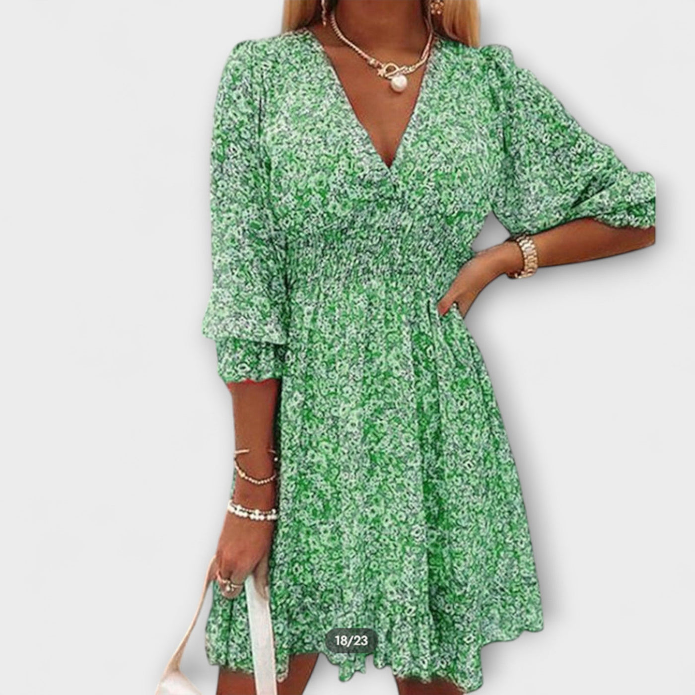 Flora | Floral Print Midi Dress