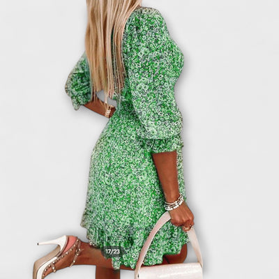Flora | Floral Print Midi Dress