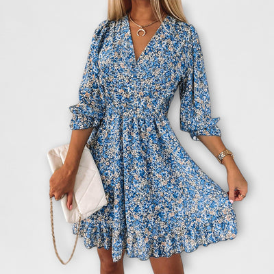 Flora | Floral Print Midi Dress