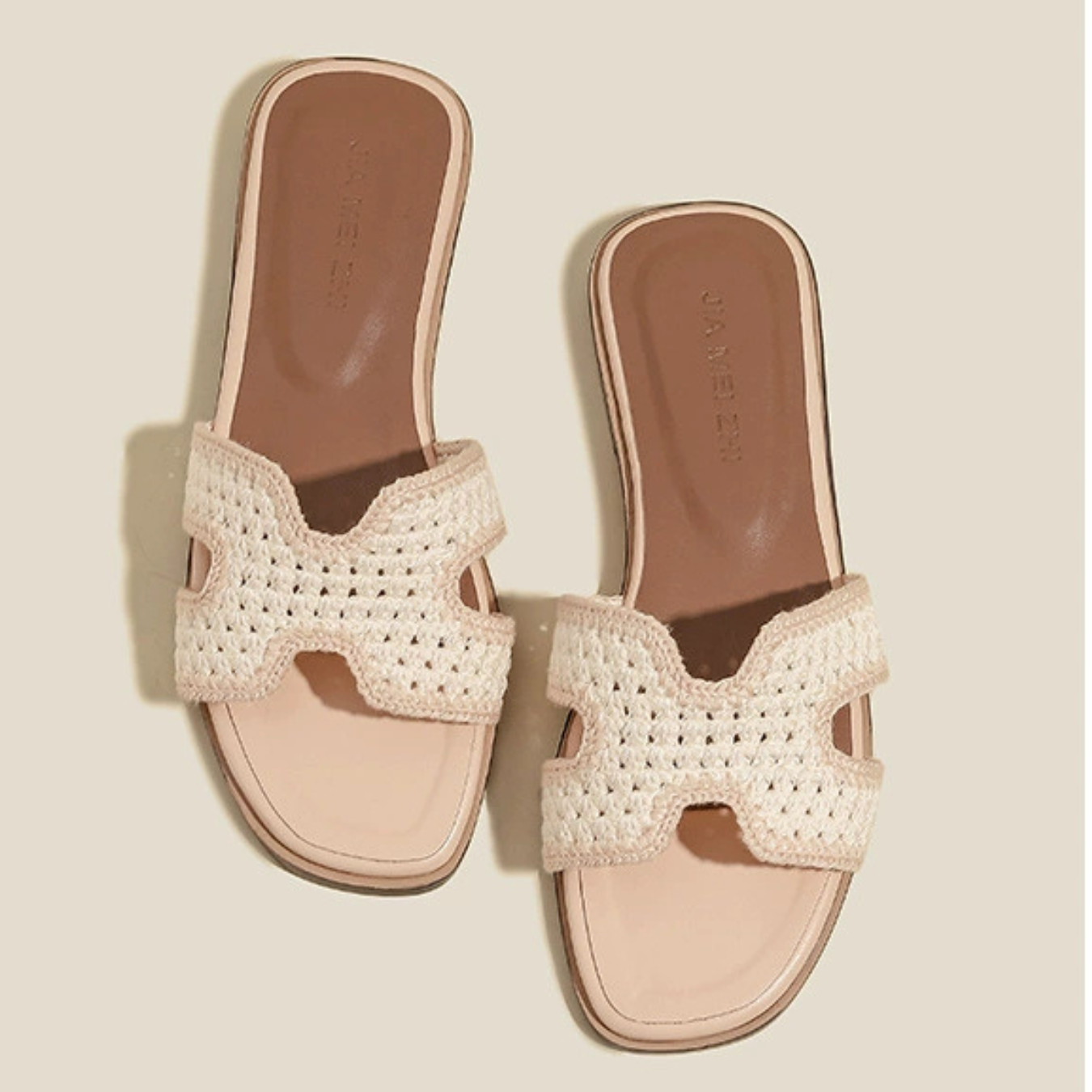 Elise | Raffia-Detail Sandals