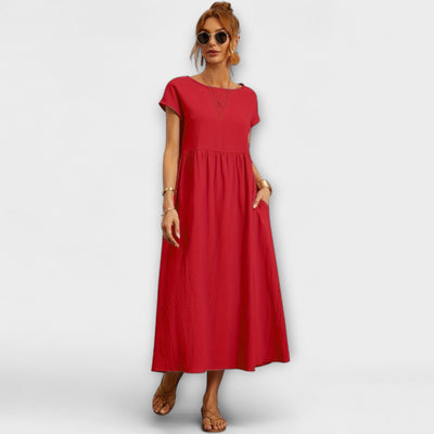 Zinnia | Serene Floral Maxi Dress