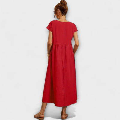 Zinnia | Serene Floral Maxi Dress