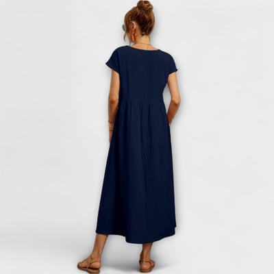 Zinnia | Serene Floral Maxi Dress