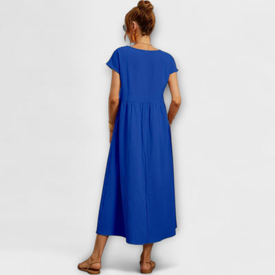 Zinnia | Serene Floral Maxi Dress