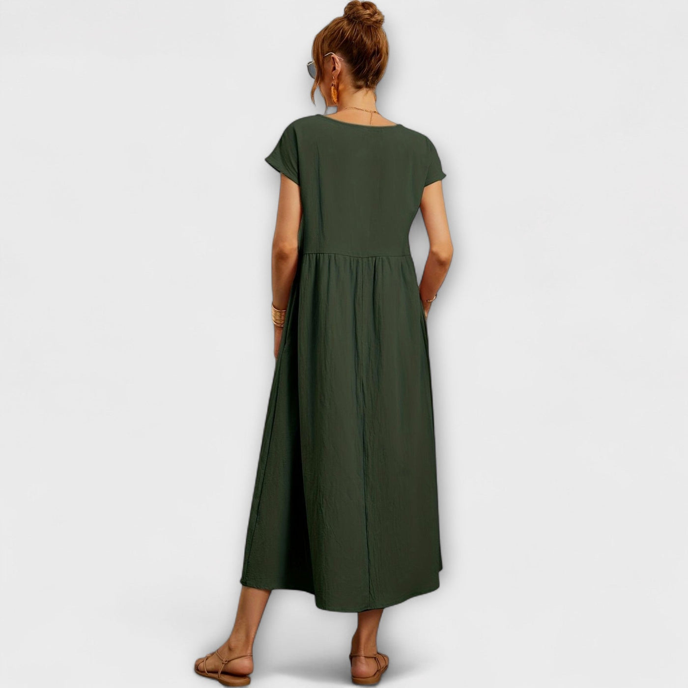 Zinnia | Serene Floral Maxi Dress