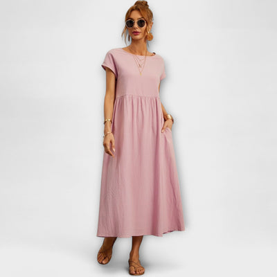 Zinnia | Serene Floral Maxi Dress