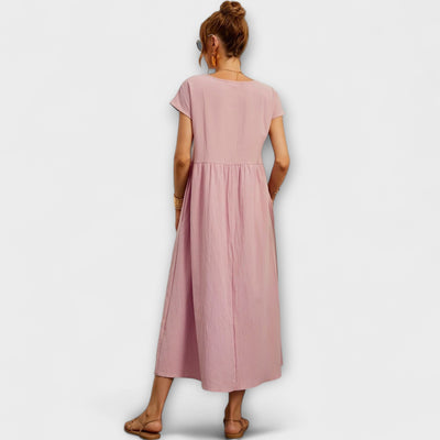 Zinnia | Serene Floral Maxi Dress