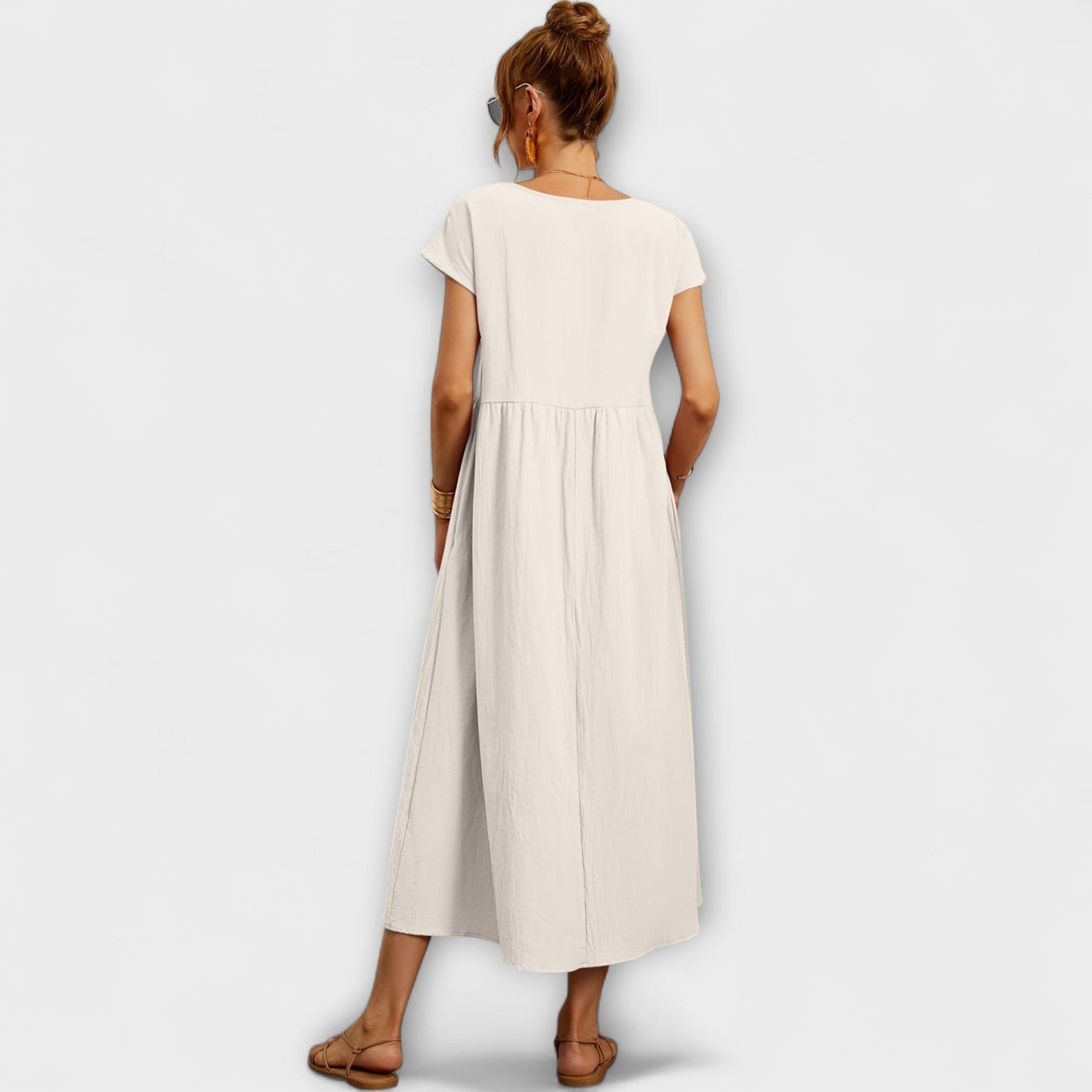 Zinnia | Serene Floral Maxi Dress