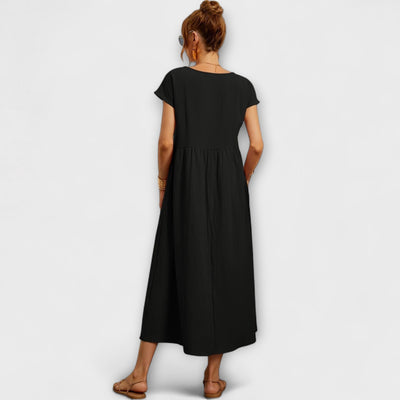 Zinnia | Serene Floral Maxi Dress