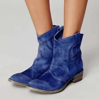 Harper | Vintage Taupe Suede Ankle Boots