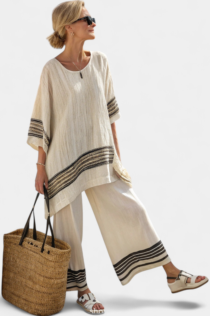 Iris | Mediterranean Bamboo Linen Set