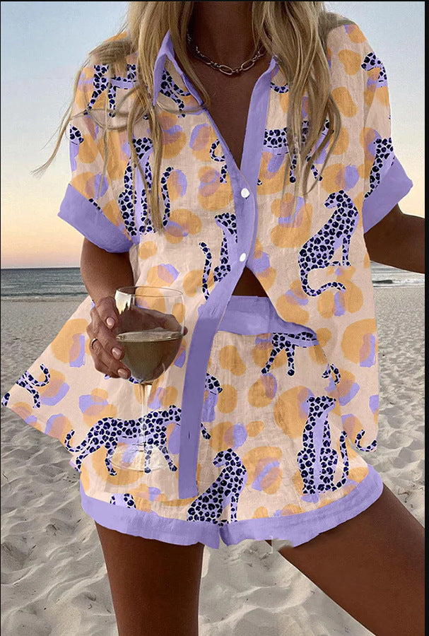 Charlotte | Leopard Linen Co‑ord