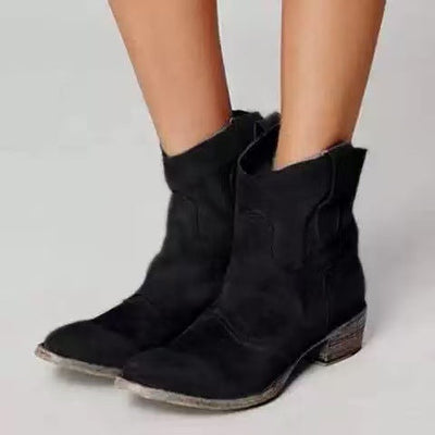 Harper | Vintage Taupe Suede Ankle Boots