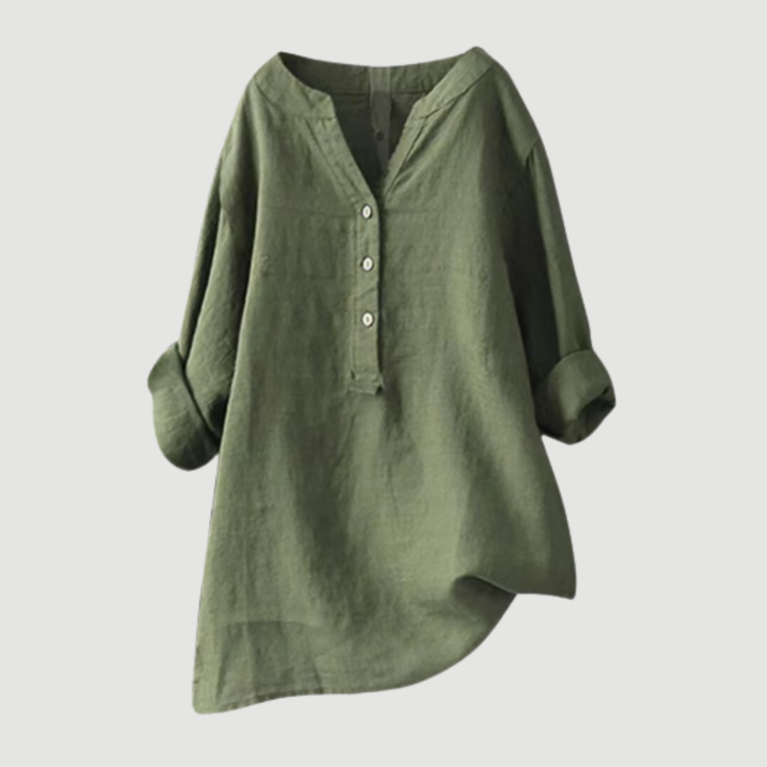 Alma | Breezy Button-Front Shirt
