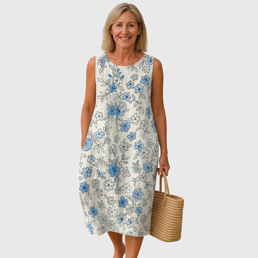 Nora | Fresh Floral Print Summer Dress