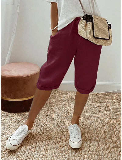 Isla | Relaxed Charcoal Drawstring Shorts