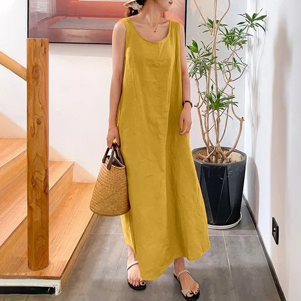 Amelia | Sleeveless Minimalist Summer Dress