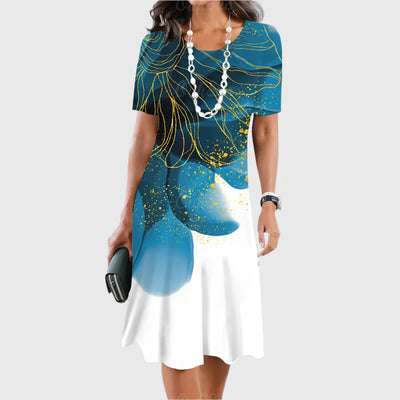 Serena | Midnight Marble Glow Dress