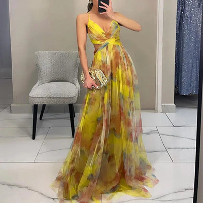 Luna | Floral Print Maxi Dress