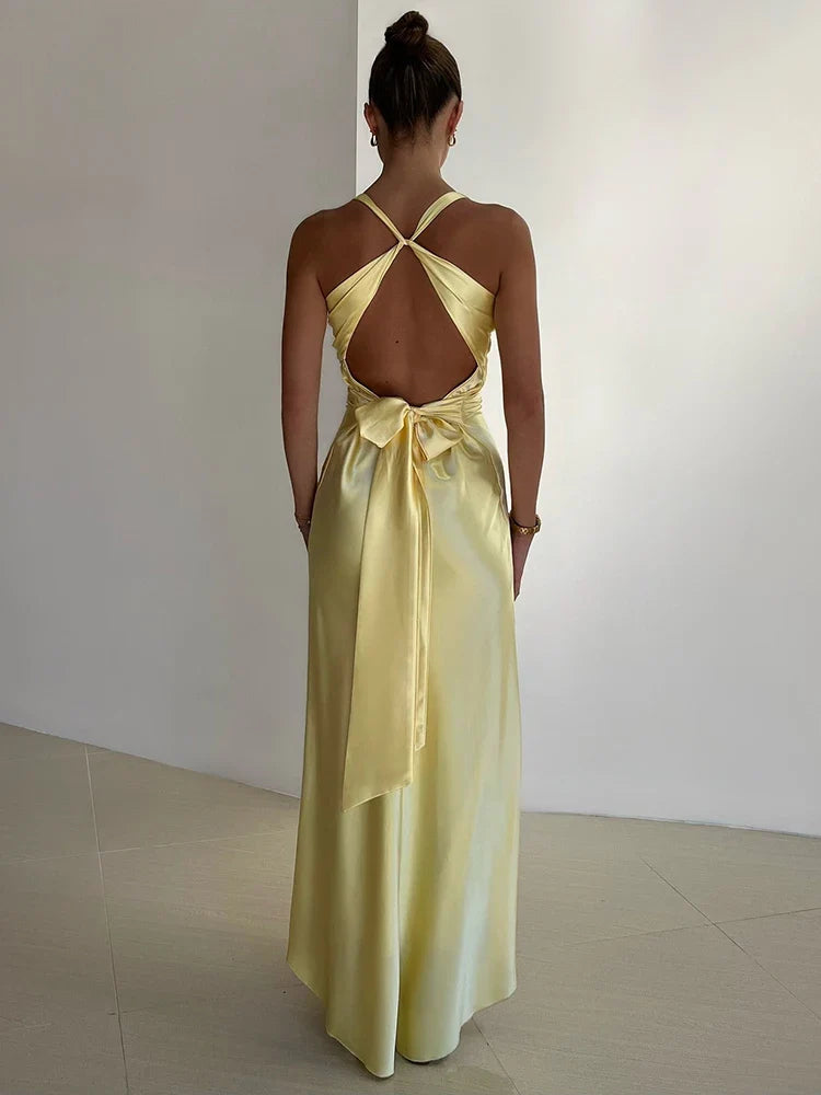 Aurielle | Satin Maxi Slip Dress