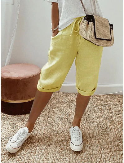 Isla | Relaxed Charcoal Drawstring Shorts