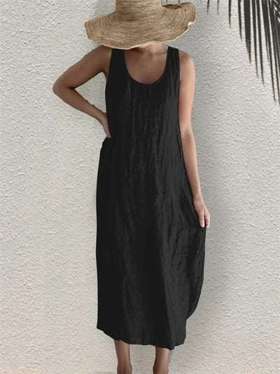 Evelyn | Linen-Look Summer Dress