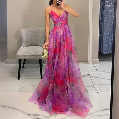 Luna | Floral Print Maxi Dress