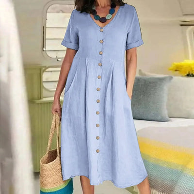 Harper | Button Summer Dress