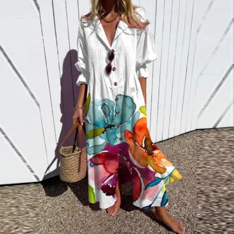 Beatrice | Colour Splash Boho Maxi Dress
