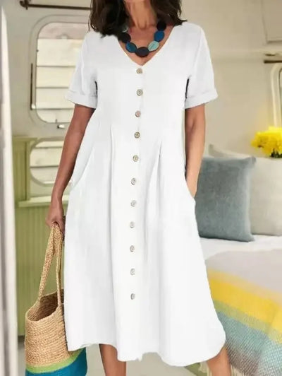 Harper | Button Summer Dress