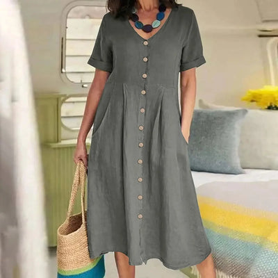 Harper | Button Summer Dress