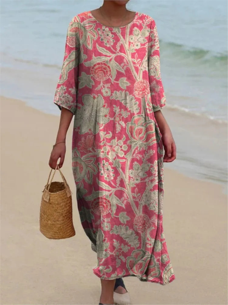 Violet | Vintage Floral Summer Dress