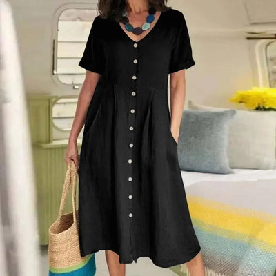 Harper | Button Summer Dress