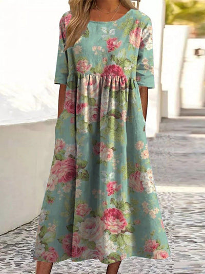 Wendy | Embroidered Relaxed Midi Dress
