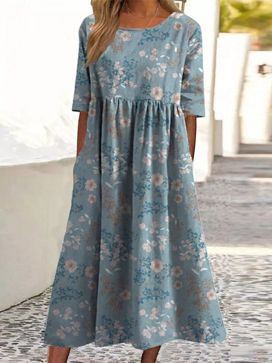 Wendy | Embroidered Relaxed Midi Dress