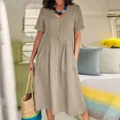 Harper | Button Summer Dress
