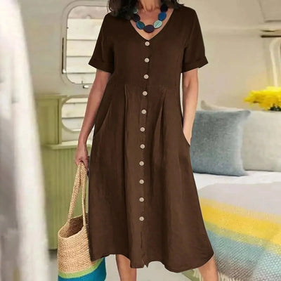 Harper | Button Summer Dress