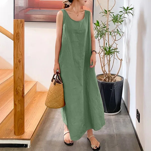 Amelia | Sleeveless Minimalist Summer Dress