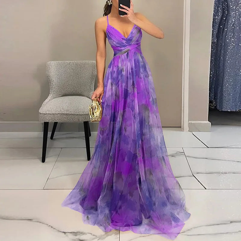 Luna | Floral Print Maxi Dress