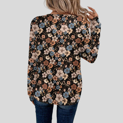 Mevara | Vintage Floral Blouse