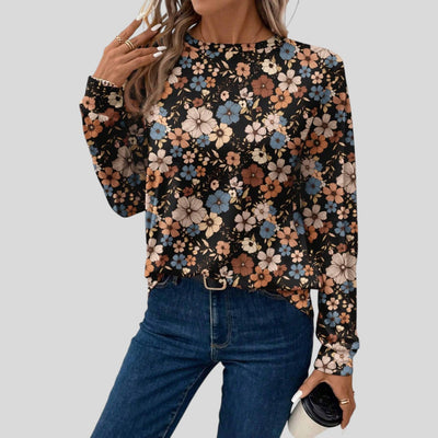 Mevara | Vintage Floral Blouse